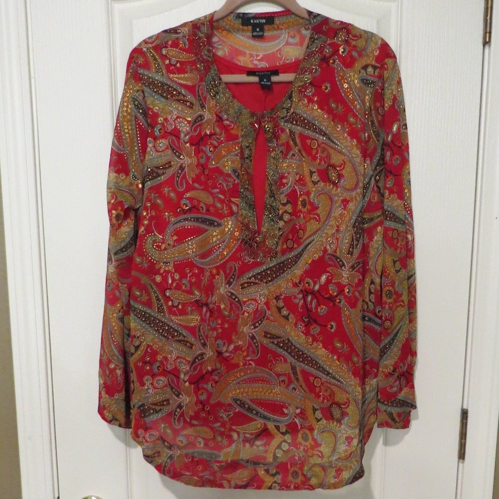 Dressy Tunic with Tank - 100% Polyester - Size XL
